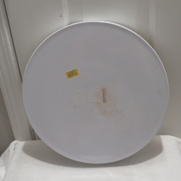 Pale Yellow Circle Tray With Open Handles 15.5" - Picture 2 of 5